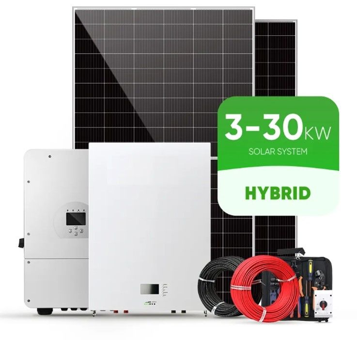 Комплексная гибридная солнечная система энергии 3 фазы 5Kw 8Kw 10Kw 48V Гибридная солнечная панель на сети