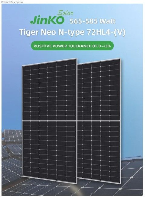 Джинко солнечная панель Qcells 560W 565W 570W 575W 580W Энергетическая панель Солнечная энергия Pv панель массив